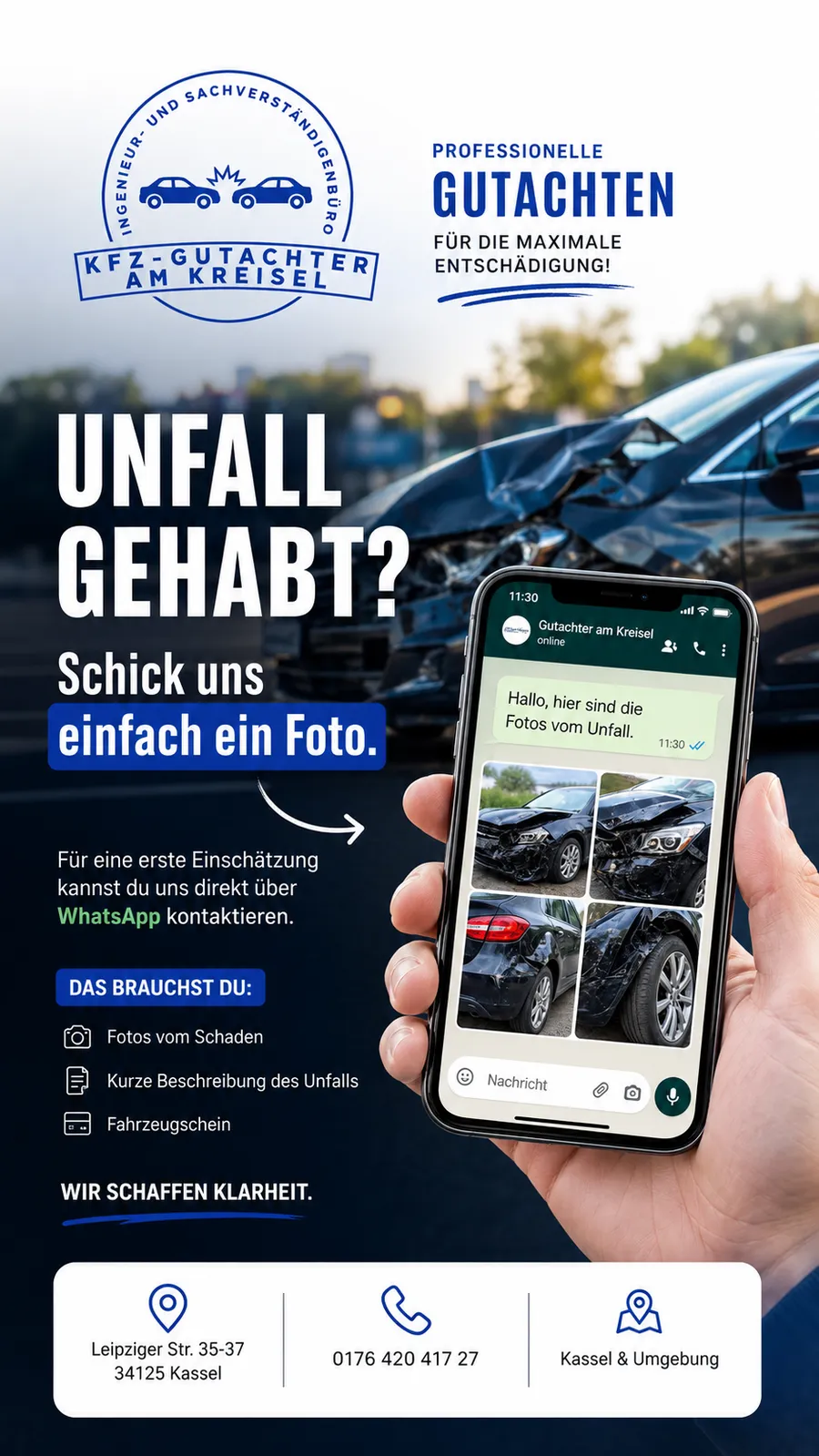 Kfz-Gutachter Kfz-Gutachter am Kreisel | Ingenieur- und Sachverständigenbüro in Kassel – Bild 4 von 4